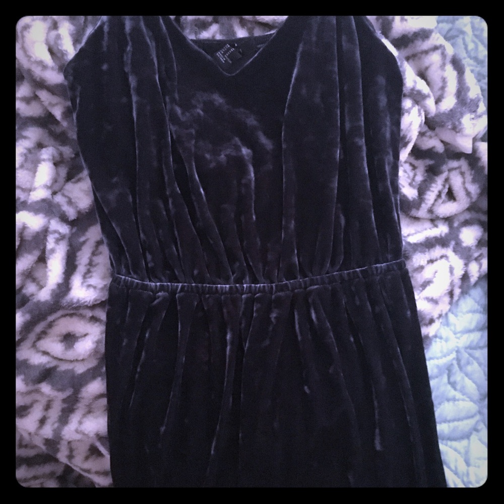 Velvet mini dress